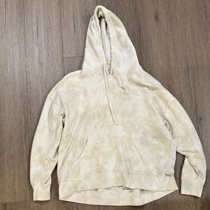 Aerie Cream Tie-Dye Hoodie